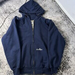 Vintage 90s Carhartt Thermal Lined Rugged Outdoor Full Zip Hoodie Size small